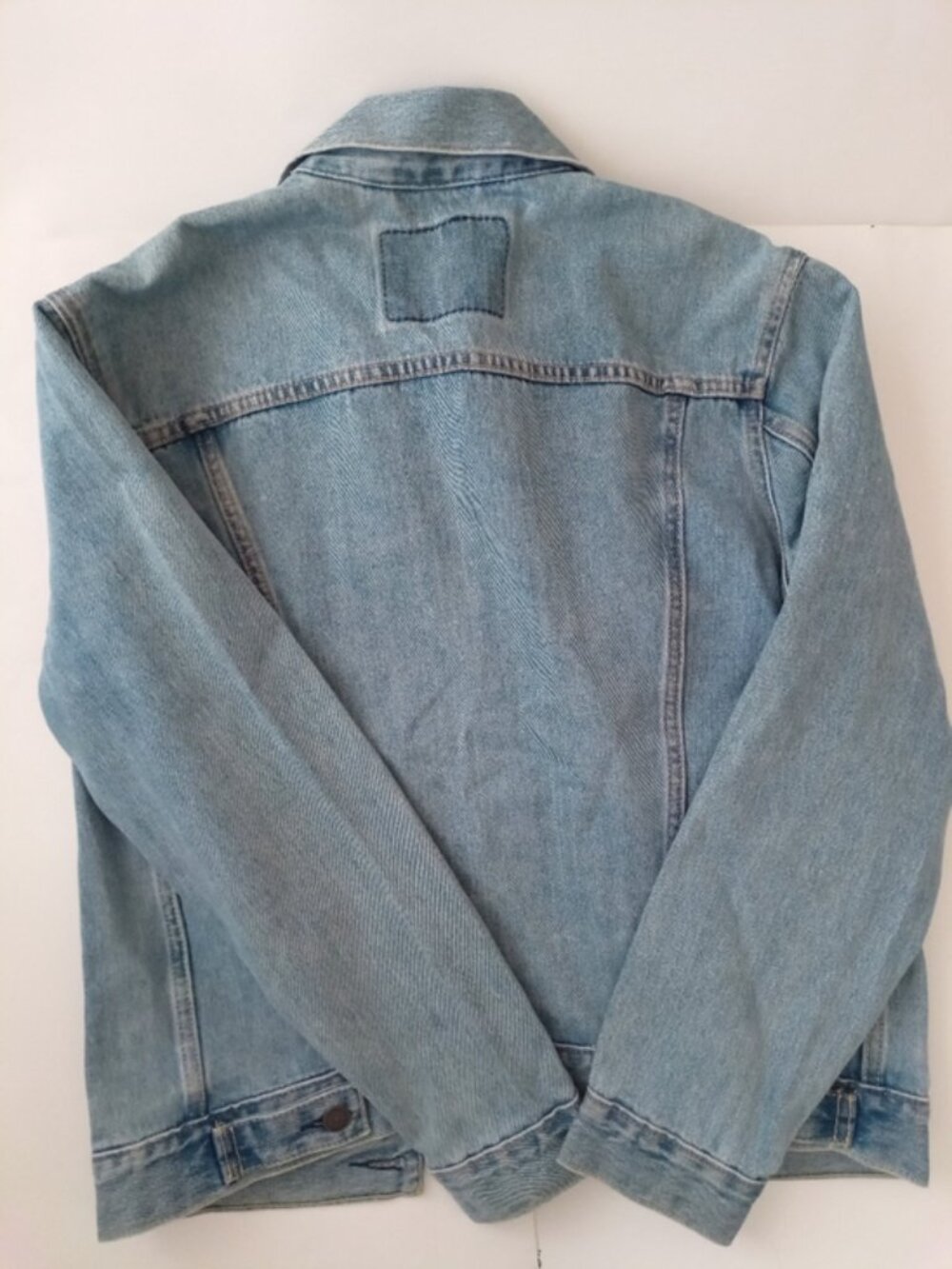Levi Strauss & Co. Light Blue Long Sleeve Denim Jeans Trucker Jacket Men Size S - Picture 10 of 15